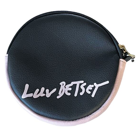 Luv Betsey Johnson 5" Round Baby Owl Coin Purse Clutch Zipper Pouch Glitter - Picture 3 of 9